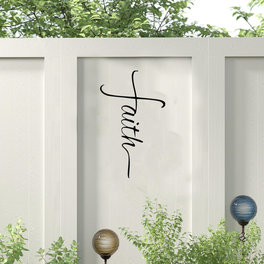 Croix de Foi en Métal Décoration Murale