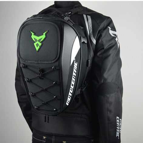 Grande sacoche arrière pour motocycliste avec grande capacité de rangement, adaptée au casque