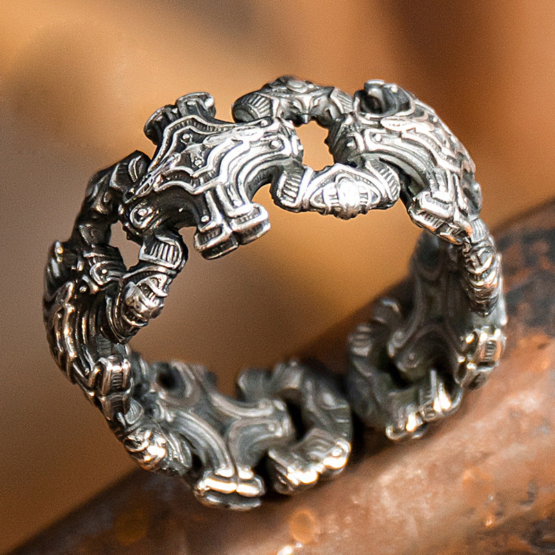 Bague Croix Rétro Polyvalente pour Homme