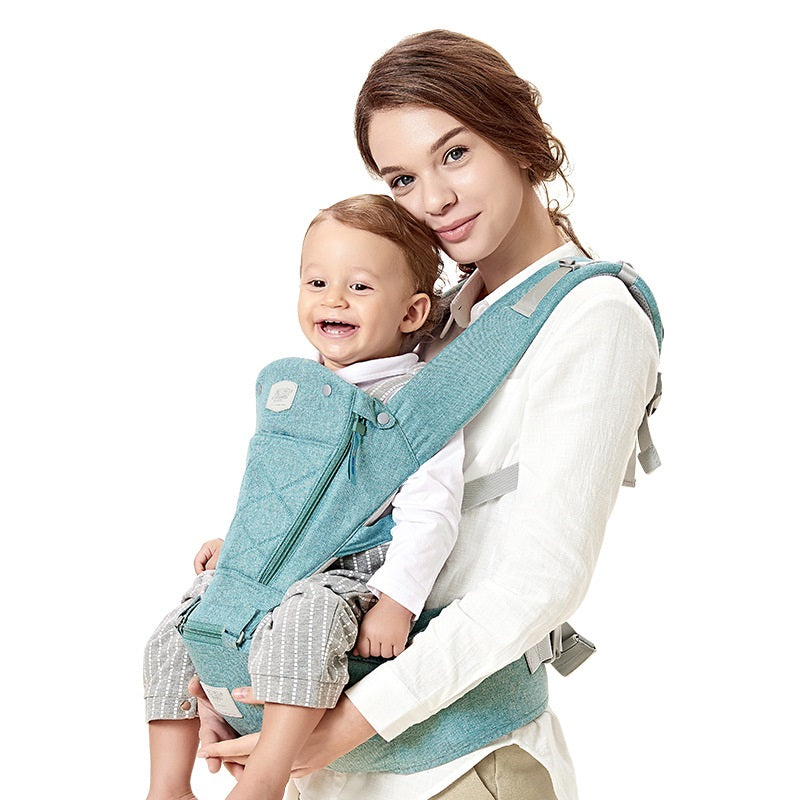 Porte-bébé ergonomique avec siège à la taille, sac à dos naturel pour bébé toutes saisons, design moderne et unisexe, 4 couleurs tendance
