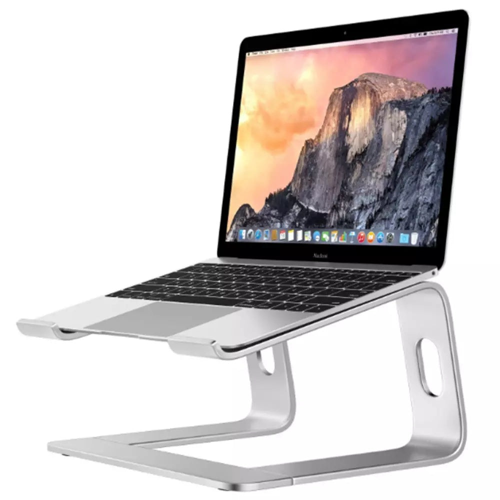 Support ordinateur portable en alliage d'aluminium élégant et robuste pour bureau