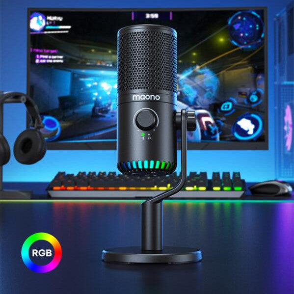 Microphone de Bureau Sans Fil DM30 dédié aux Jeux Vidéo et Esports - Performance Pro