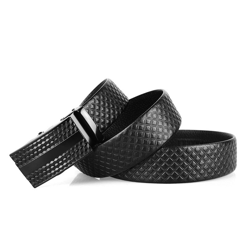 Ceinture automatique pour homme en cuir véritable
