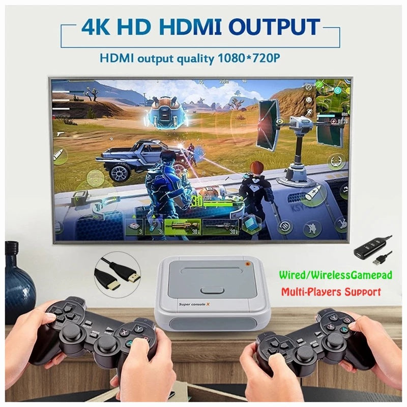 Hôte d'Arcade Portable HD Sans Fil Avec Émulateur de Jeux Multiplateformes