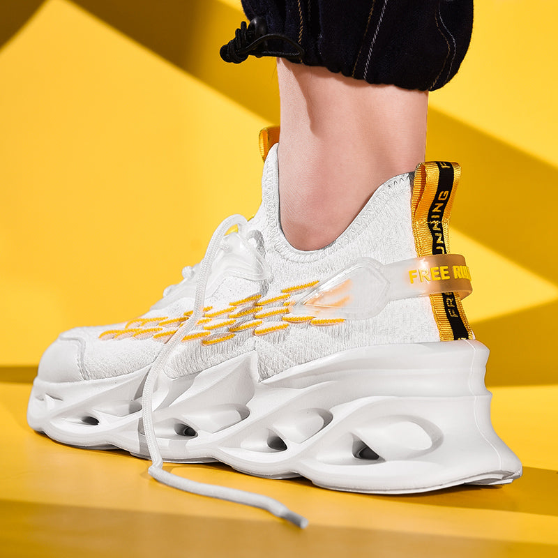 Chaussures décontractées sportives sauvages, respirantes, à lacets, style coréen élégant