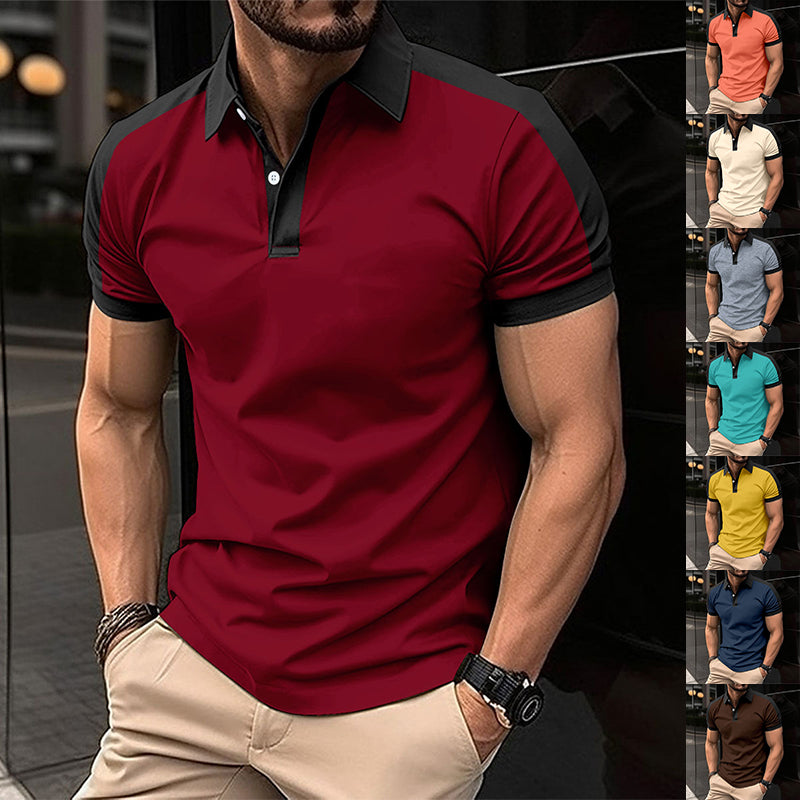 Chemise d'été pour homme à manches courtes, élégante et décontractée pour affaires