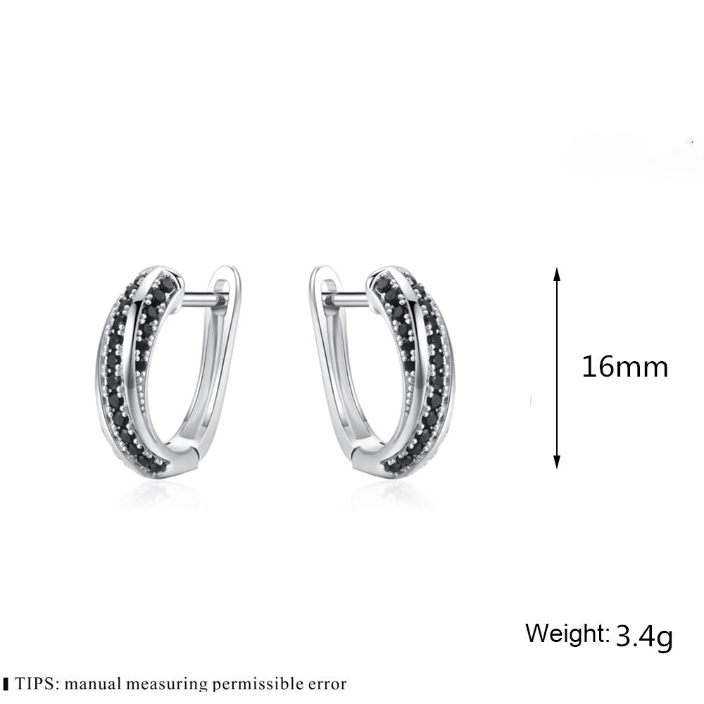 Boucles d’oreilles pour femmes en cuivre incrusté de zircon très prisées - IVOIRART.COM