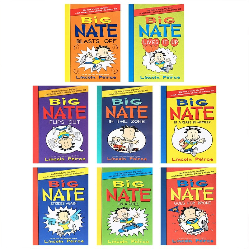 Coffret complet de 8 livres pour étudier l'anglais avec la série Big Nate