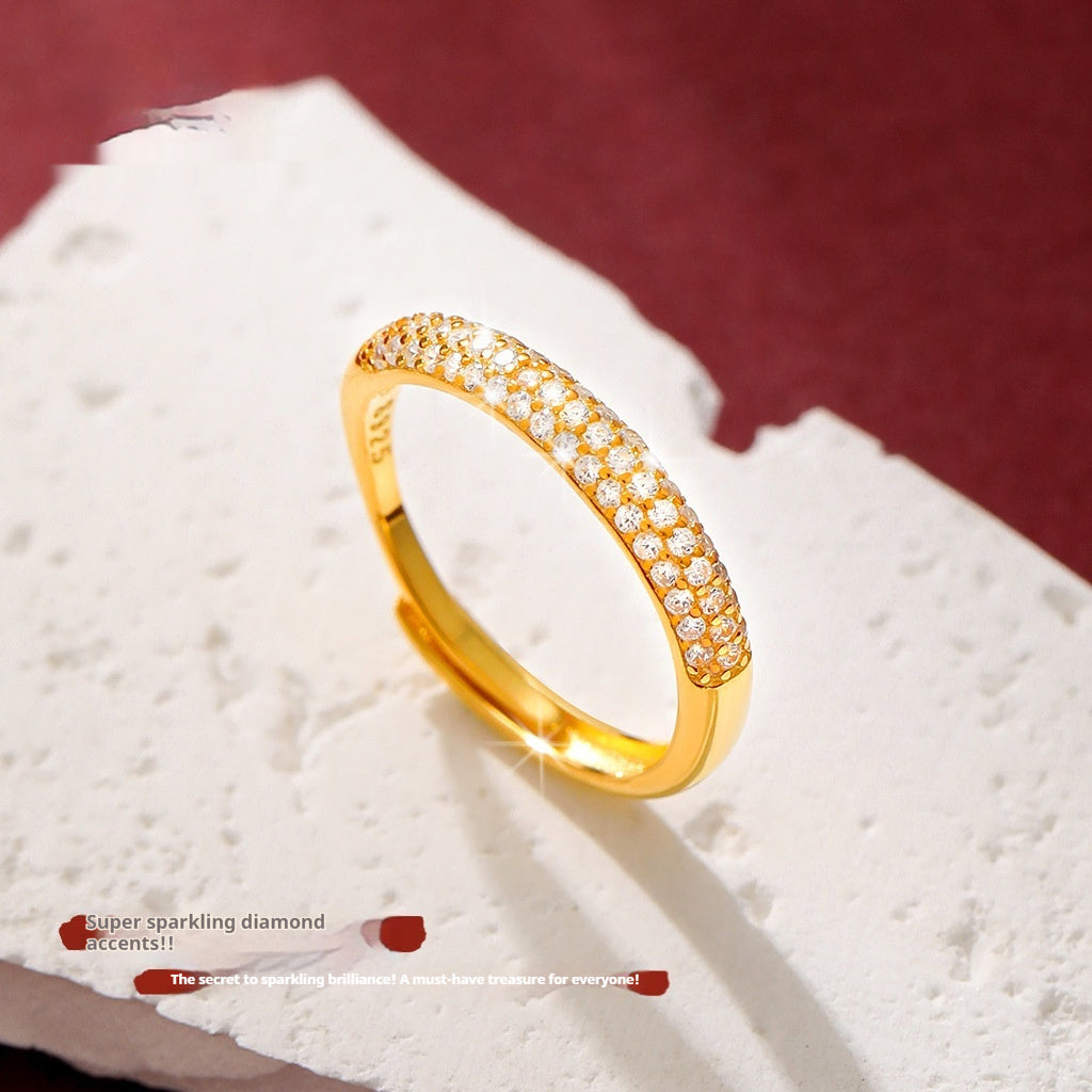 Bague Chic Haut de Gamme Microsertie de Zircon pour l’Index, Design Unique