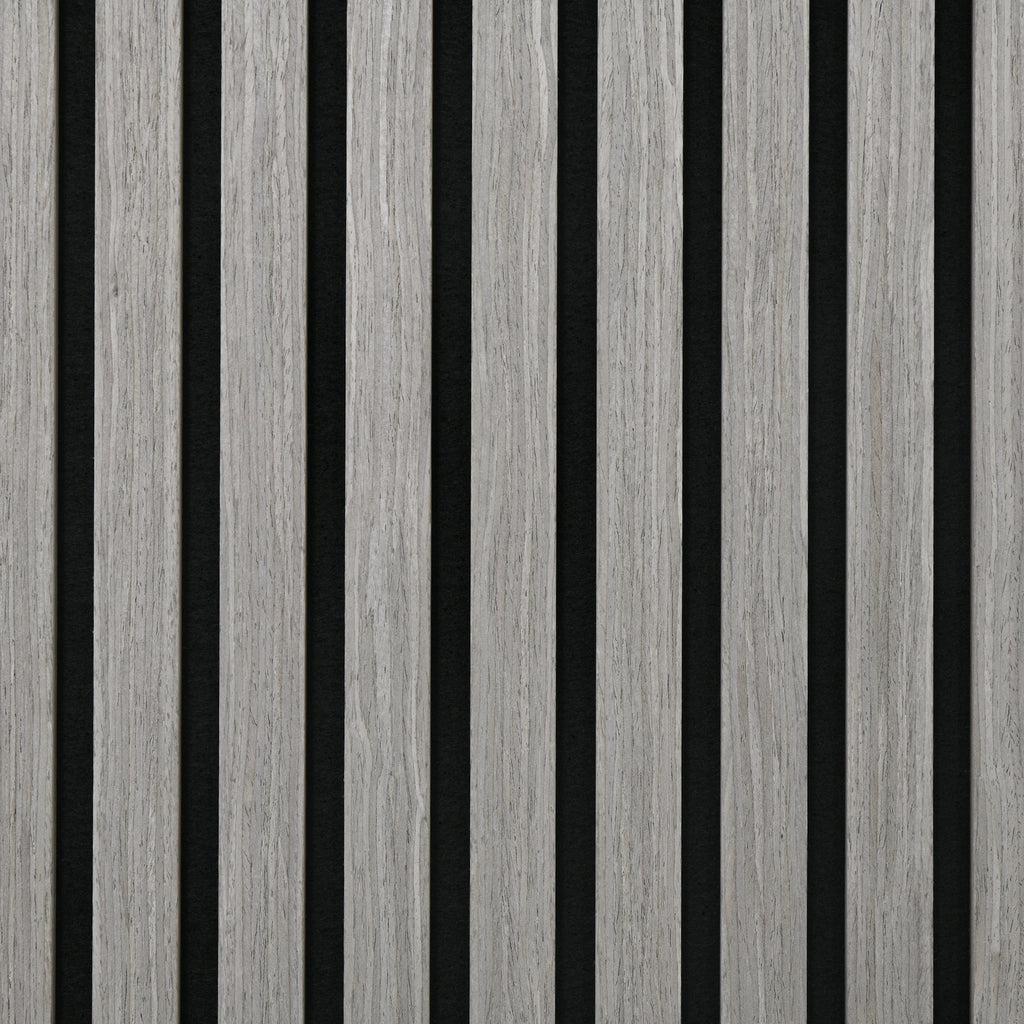 24"x24" Wood Panels for Wall, 4 Pack Acoustic Panels, Sound Absorbing Slat Wall For Interior Wall Decor, Home, Gray