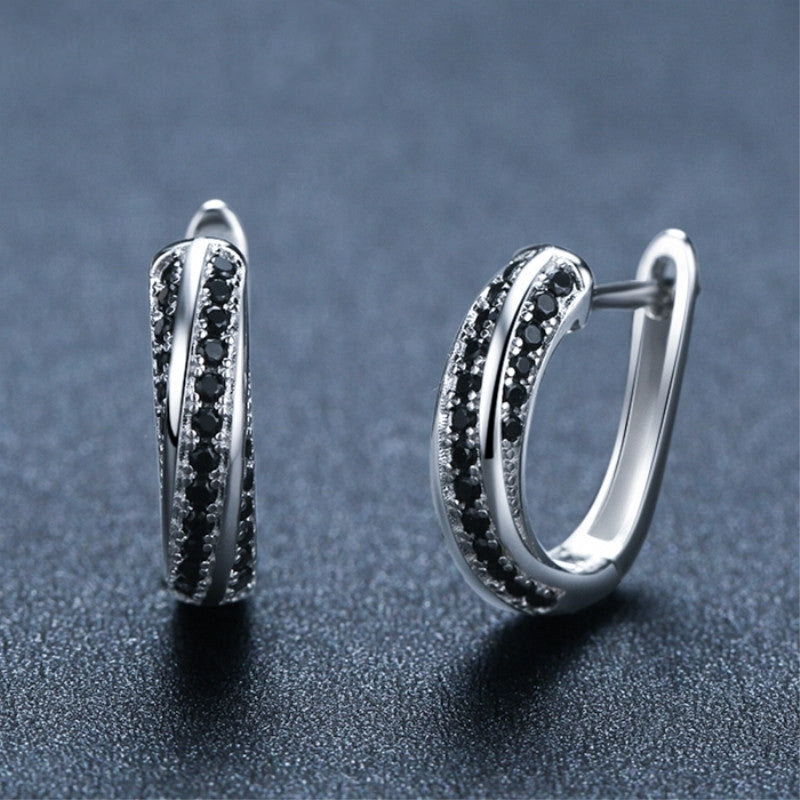 Boucles d’oreilles pour femmes en cuivre incrusté de zircon très prisées - IVOIRART.COM