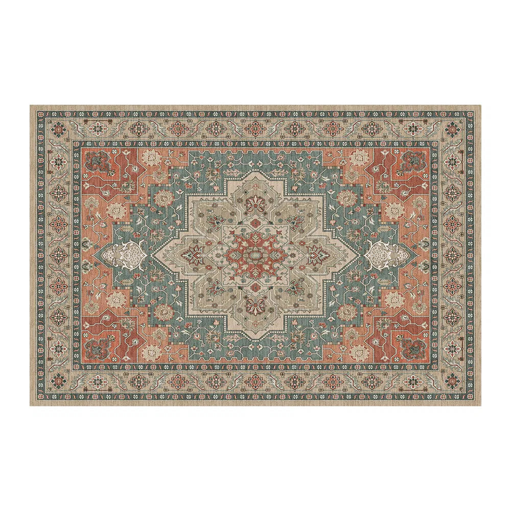Tapis de porte bohème vintage aquarelle - Tapis doux antidérapant, résistant aux taches, lavable pour l'entrée, la cuisine, le salon, la buanderie et la salle de bain, décoration de sol absorbante 60x84 pouces