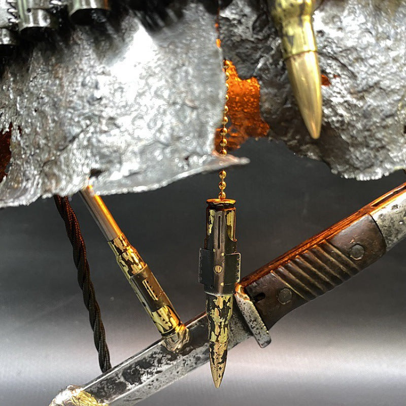 Artisanat de décoration en résine pour lampe de casque