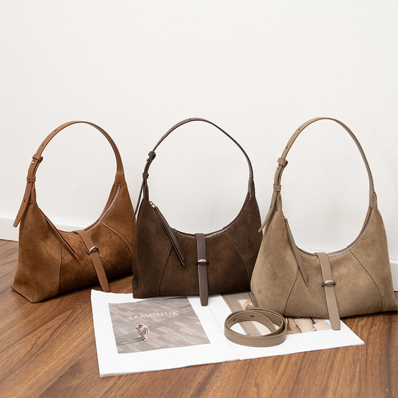Sac bandoulière femme style coréen avec design texturé croisé élégant