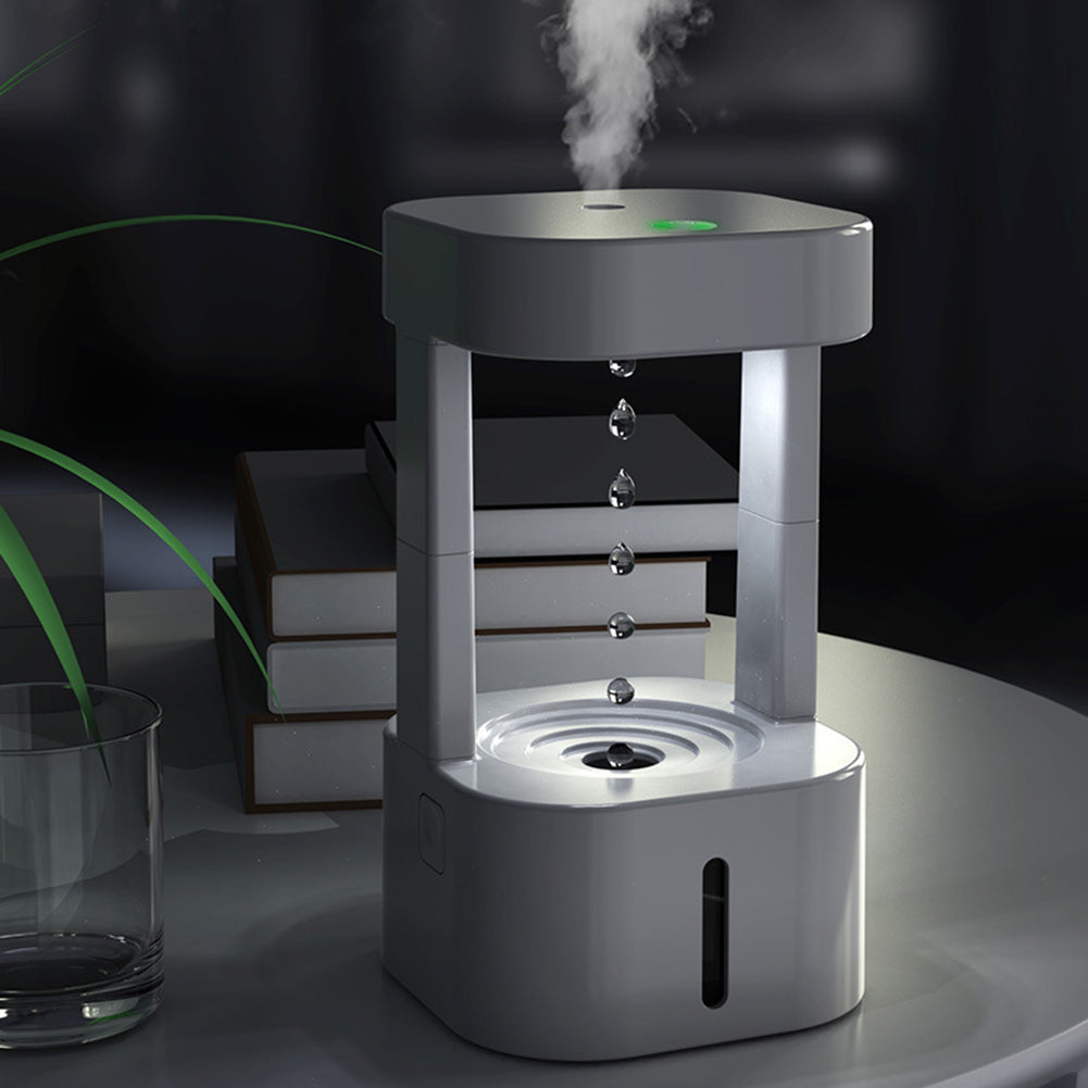 Humidificateur d'air innovant anti-gravité goutte d'eau, silencieux, 580ML