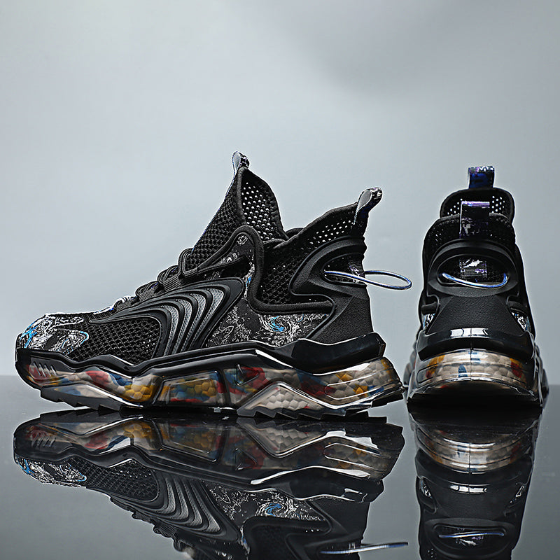 Chaussures de sport respirantes en maille fine pour course, basketball, loisirs