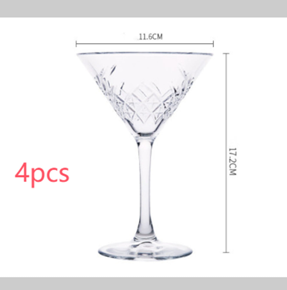 Verre à Champagne Large Ouverture Sculpté de Style Européen