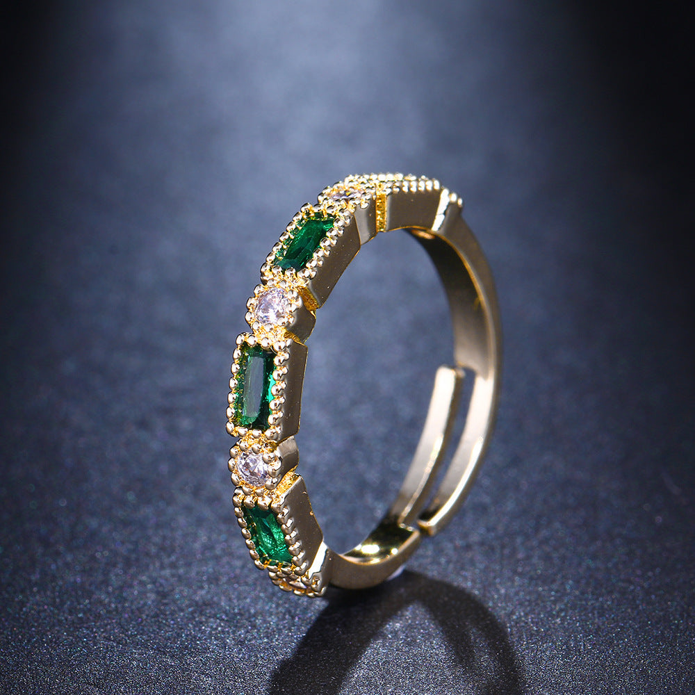 Bague rétro luxe abordable pour femmes, simple et sens avancé