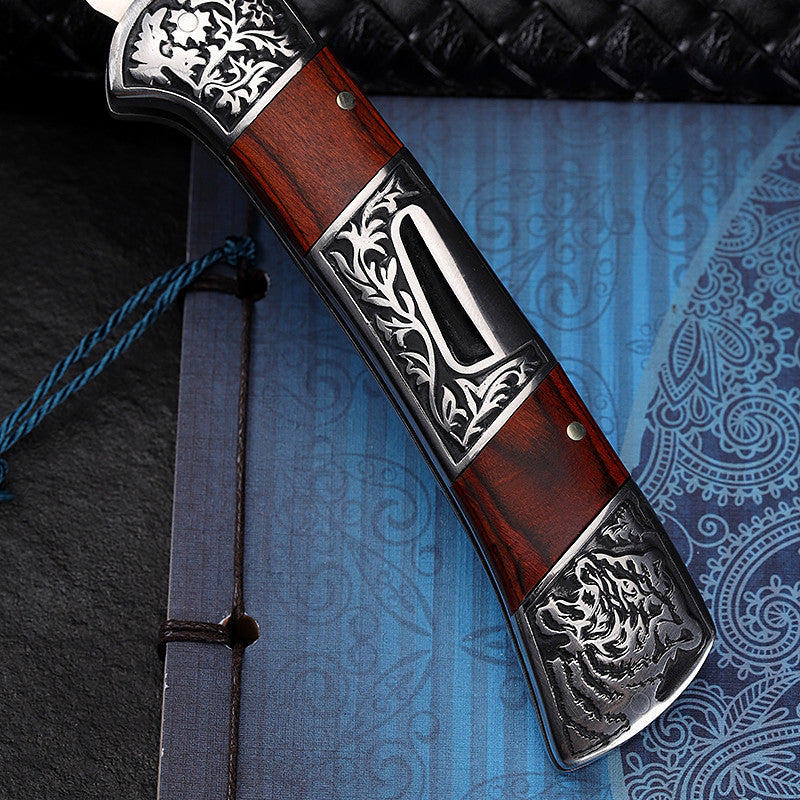 Couteau en fruit sculpté d'auto-défense extérieur