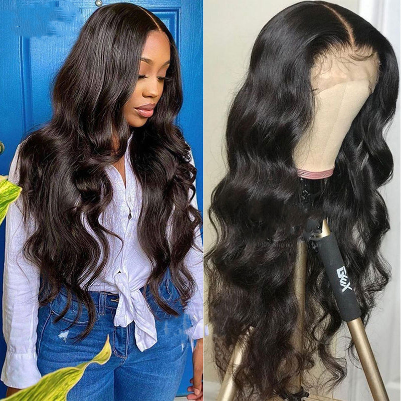 Perruques en cheveux humains ondulés avec dentelle 13X4 - Élégance et naturel