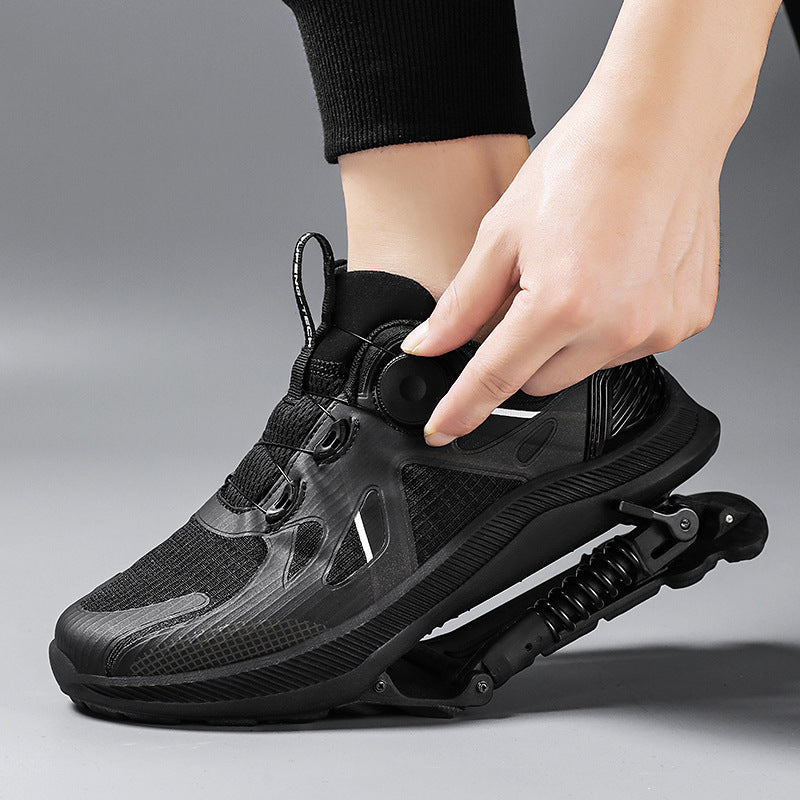 Chaussures de Course Noires Tech Puissance Mécanique Marathon Homme Femme