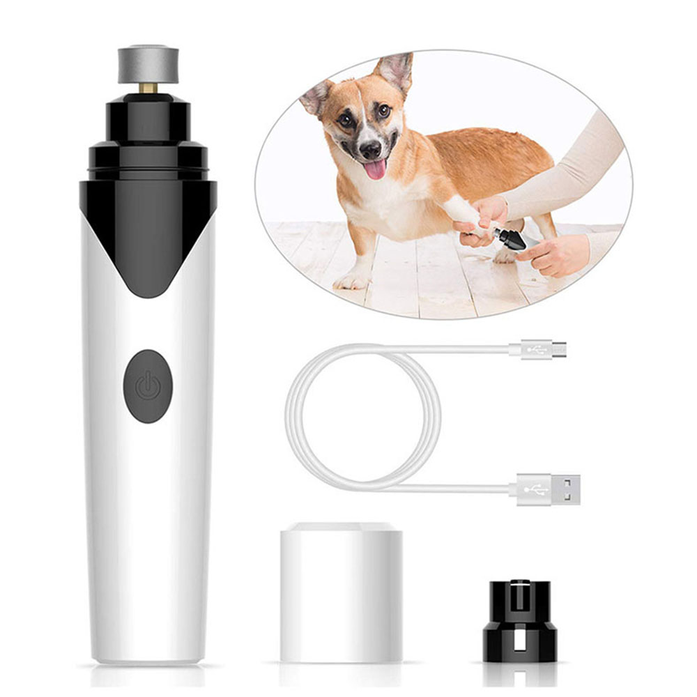 Taille-crayon électrique et coupe-ongles pour chien et chat, nettoyeur intégré