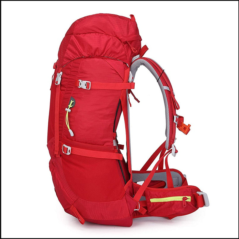 Sac de camping polyvalent en nylon souple unisexe capacité 36-55 L noir