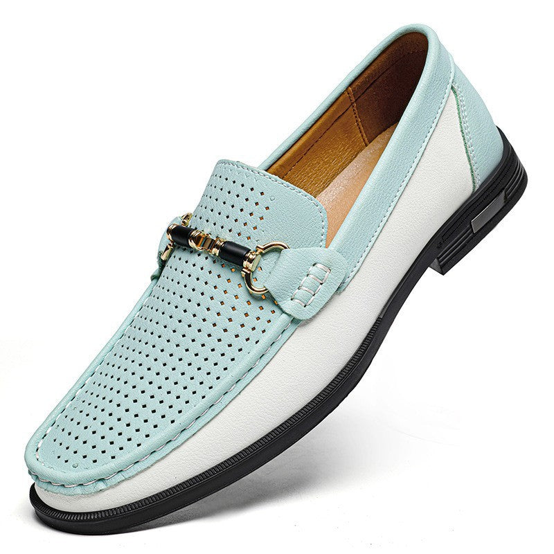 Mocassins en cuir véritable pour hommes, grande pointure 47, chaussures décontractées