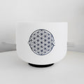 528 Hz 8-inch C Major Decal Sound Healing Crystal Singing Bowl - IVOIRART.COM