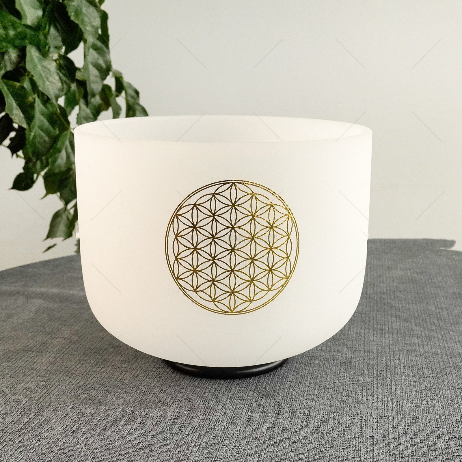 528 Hz 8-inch C Major Decal Sound Healing Crystal Singing Bowl - IVOIRART.COM