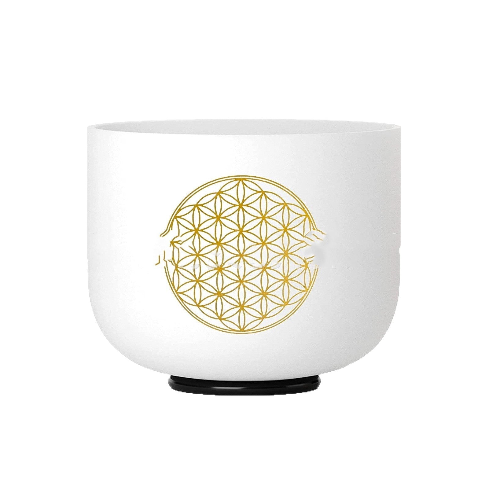 528 Hz 8-inch C Major Decal Sound Healing Crystal Singing Bowl - IVOIRART.COM
