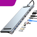 Extension multi-port USB 11-en-1 compatible MacBook avec connecteur TYPE-C haute vitesse