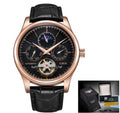 Montre Automatique Mécanique Homme LIGE avec Bracelet Étanche et Multifonctions