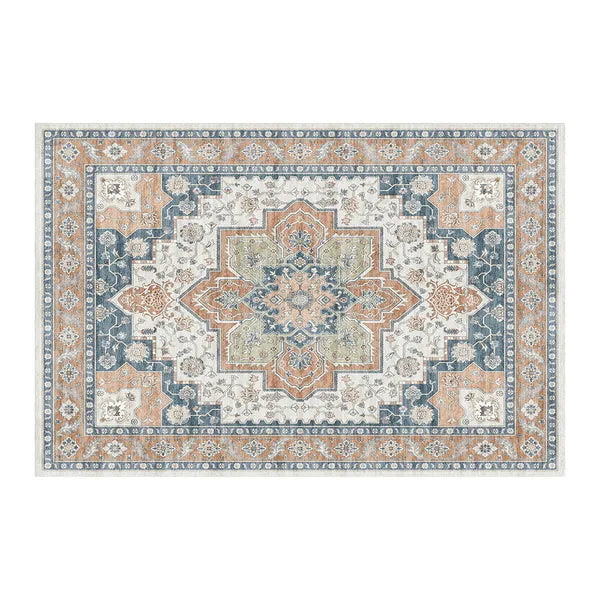 Tapis de porte bohème vintage aquarelle - Tapis doux antidérapant, résistant aux taches, lavable pour l'entrée, la cuisine, le salon, la buanderie et la salle de bain, décoration de sol absorbante 60x84 pouces