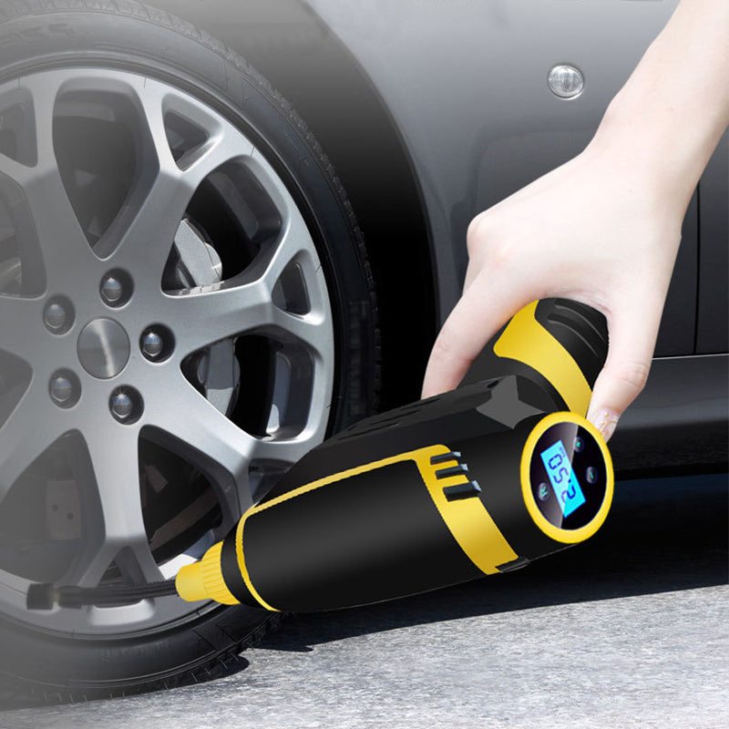 Compresseur d'air numérique LED intelligent portable manuel automatique pour voiture