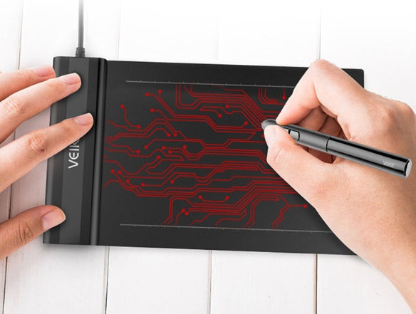 Tablette Graphique Électronique S640 USB avec Stylet Sans Batterie et Haute Sensibilité