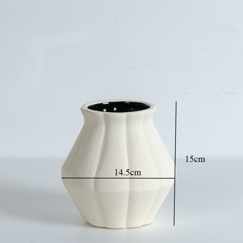 Vase en céramique simple créatif en pétales