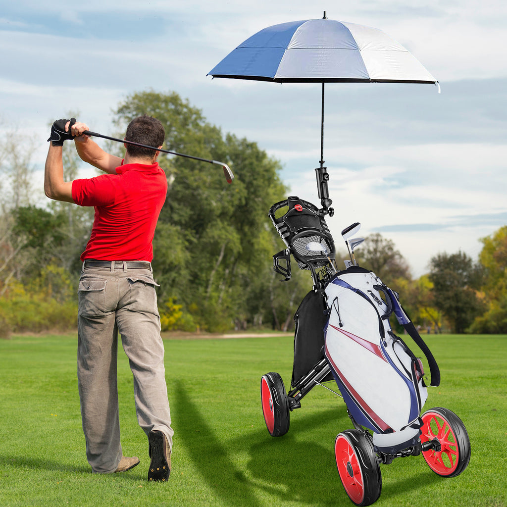 Chariot de golf pliable à 4 roues pour accessoires de golf – pratique et robuste