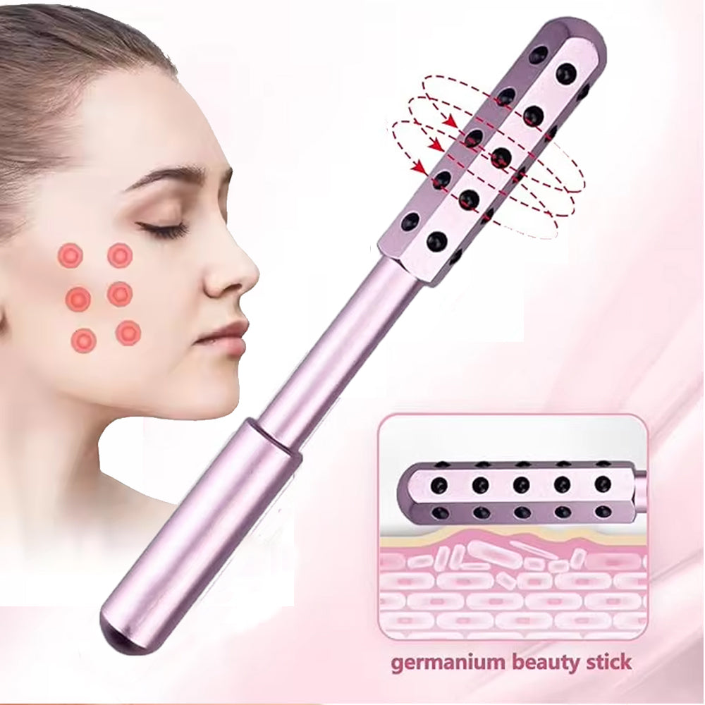 Baguette de Beauté Germanium 30 Pierres Roller Visage Anti-Rides Massage