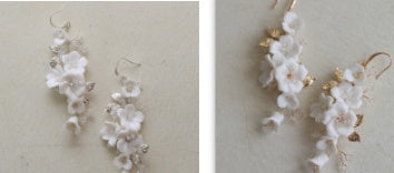 Boucles d'oreilles en céramique pour femmes