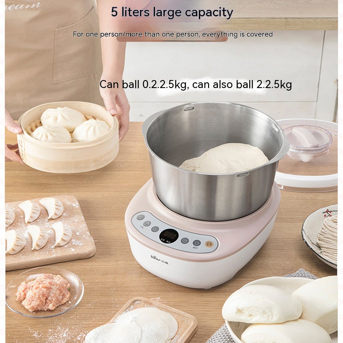 5L Capacity Stainless Steel Fully Automatic Noodle Maker - IVOIRART.COM