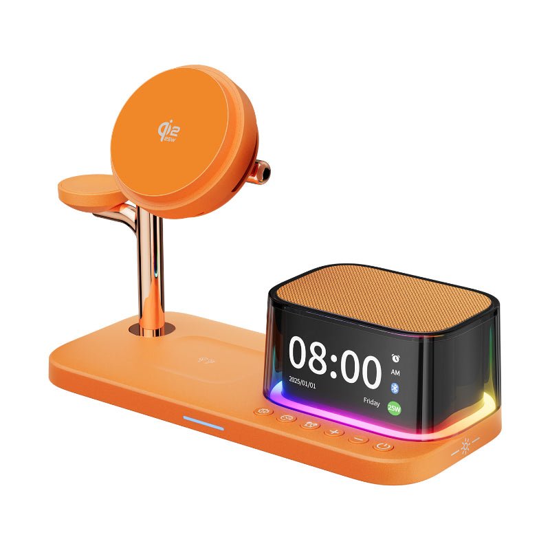 6-in-1 Magnetic Wireless Charger With Fast Chargingcompatible With Speakers Phones Earphones And Smartwatches - IVOIRART.COM
