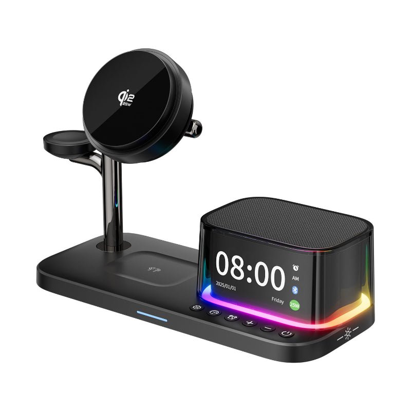 6-in-1 Magnetic Wireless Charger With Fast Chargingcompatible With Speakers Phones Earphones And Smartwatches - IVOIRART.COM