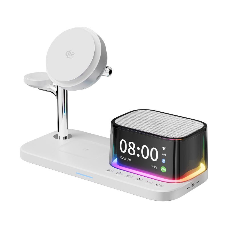 6-in-1 Magnetic Wireless Charger With Fast Chargingcompatible With Speakers Phones Earphones And Smartwatches - IVOIRART.COM