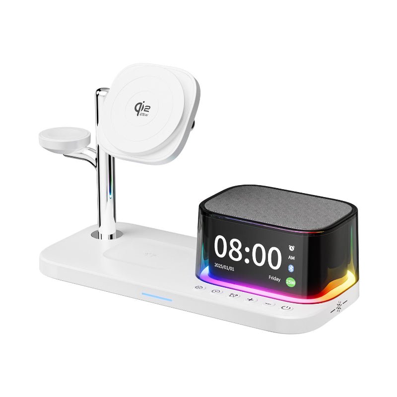 6-in-1 Magnetic Wireless Charger With Fast Chargingcompatible With Speakers Phones Earphones And Smartwatches - IVOIRART.COM