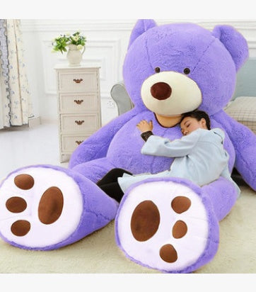 Ourson Géant en Peluche avec Coquille en Cuir Ultra Doux et XXL