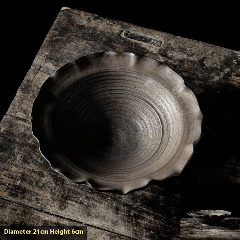 Assiette de Fruits en Dentelle Vintage Assiette Dim Sum