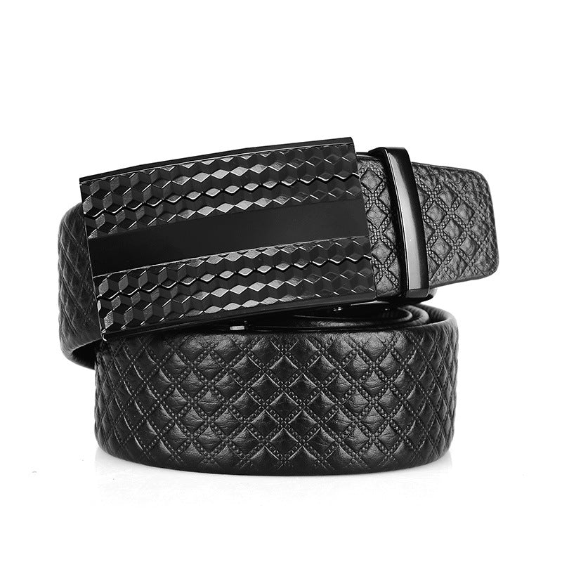Ceinture automatique pour homme en cuir véritable