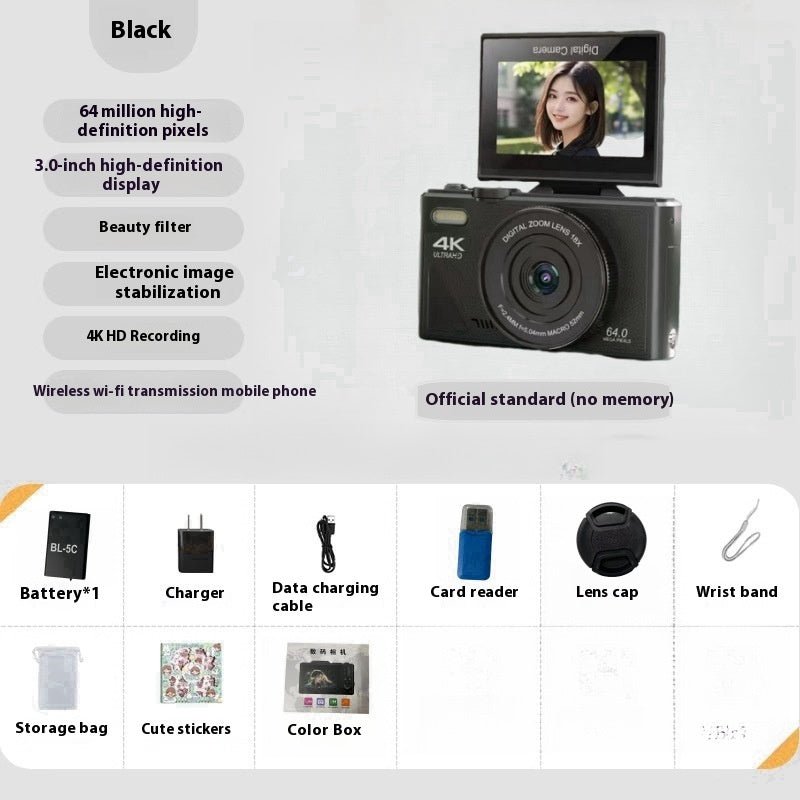 64 Million HD Student Entry-level Mirrorless CCD Camera - IVOIRART.COM