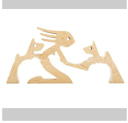 Ornement de Bureau en Bois Nordic Decoration